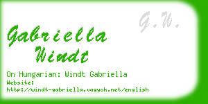 gabriella windt business card